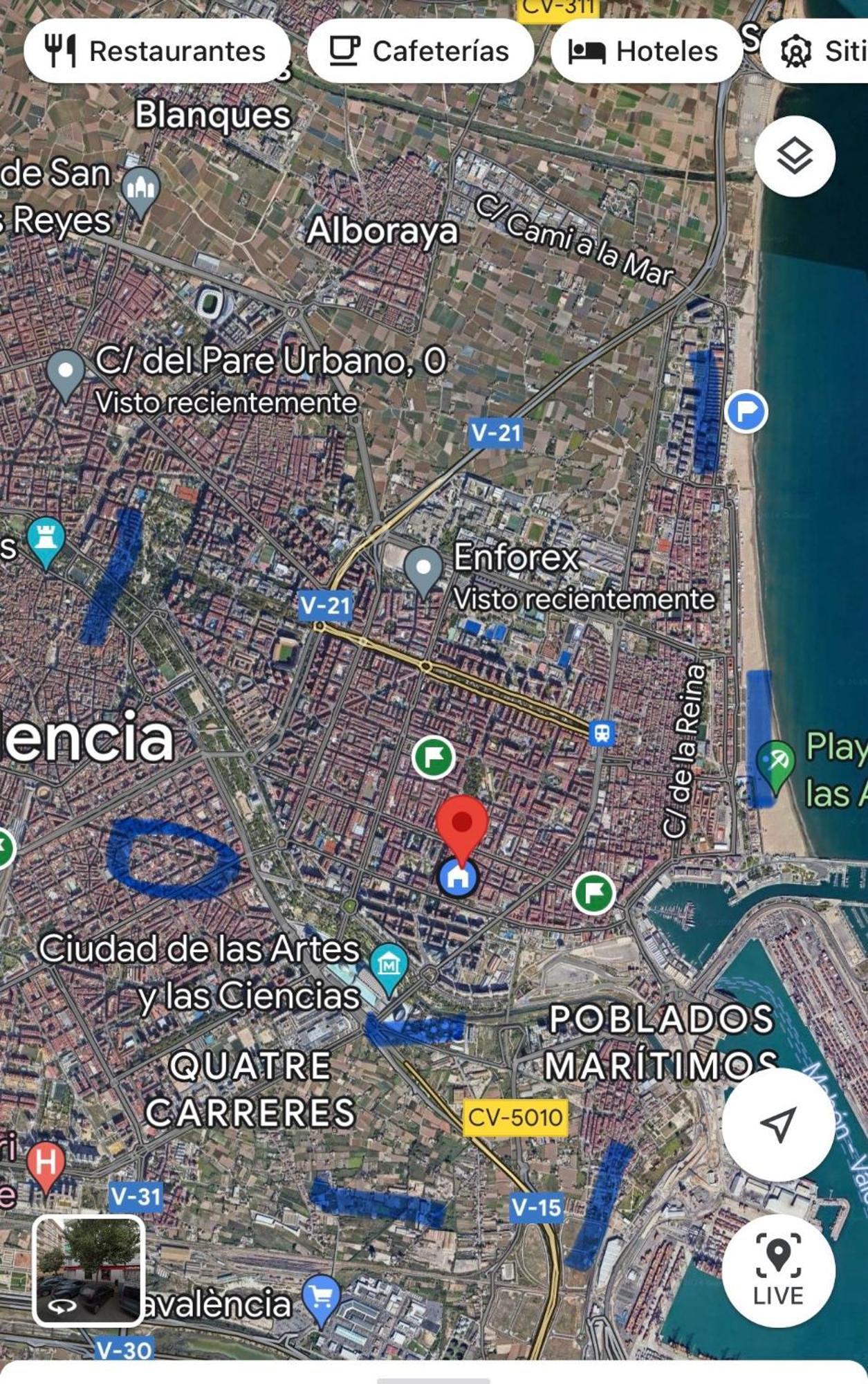 Апартаменты Habitacion Centrica En Acogedora Casa Валенсия Экстерьер фото